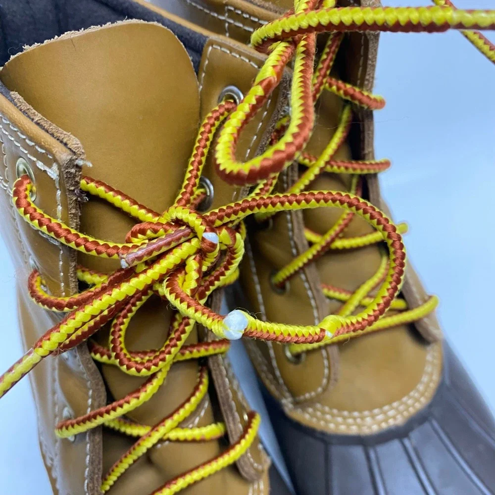 Ralph Lauren Kids Duck Boots Brown Leather Rubber‎ Logo Size 4